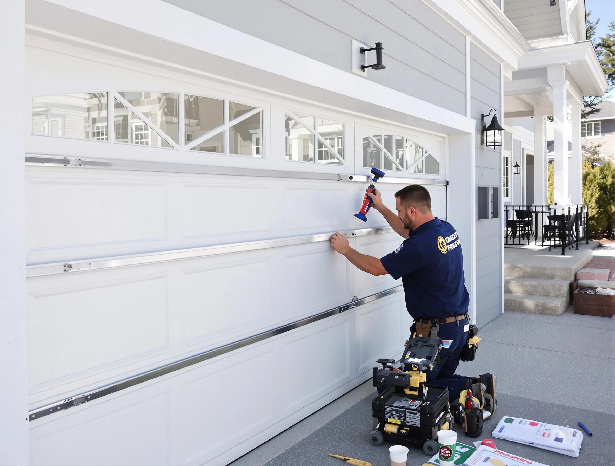 Professional garage door installation by Hackensack Garage Door Repair in Hackensack