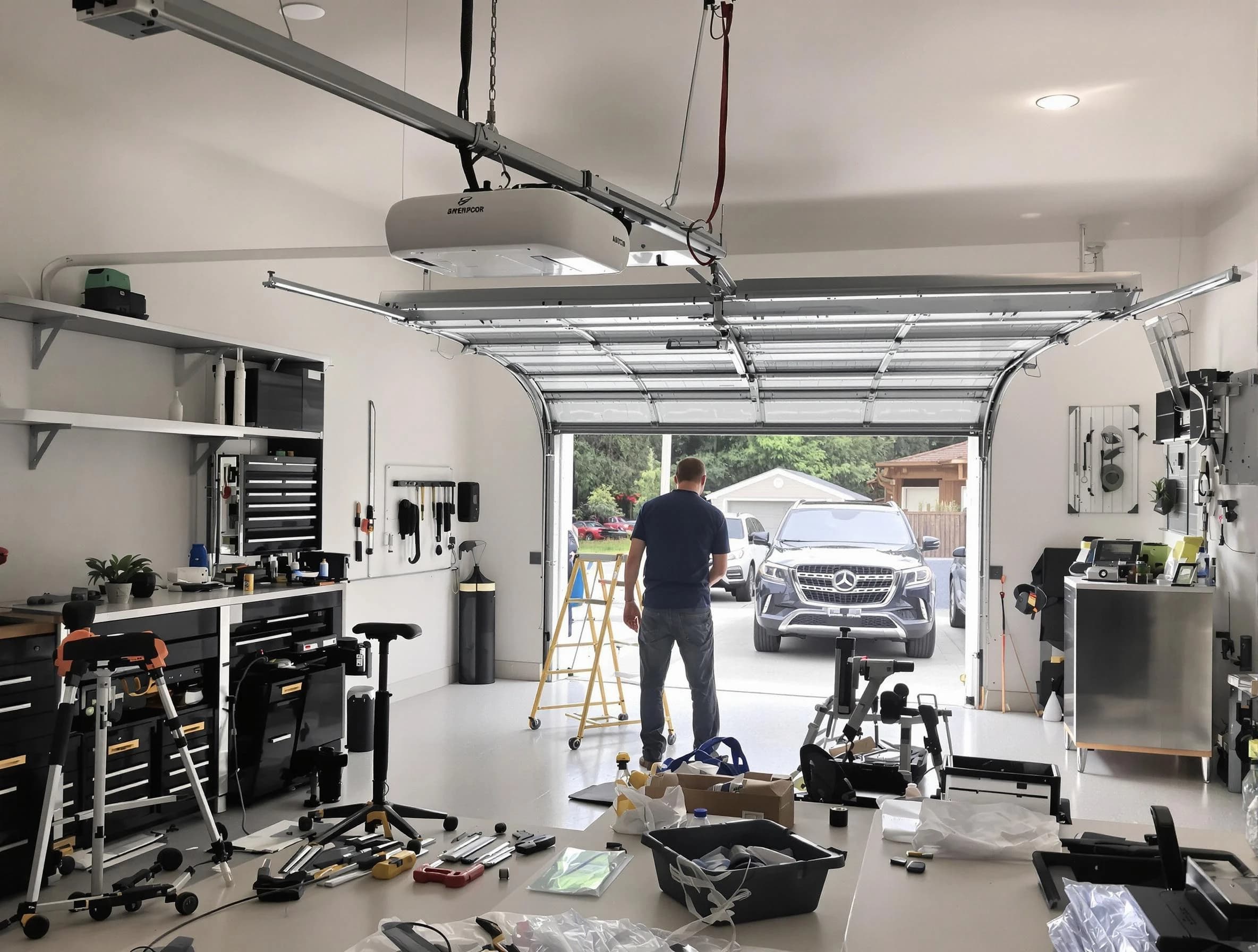 Garage door opener installation by Hackensack Garage Door Repair in Hackensack