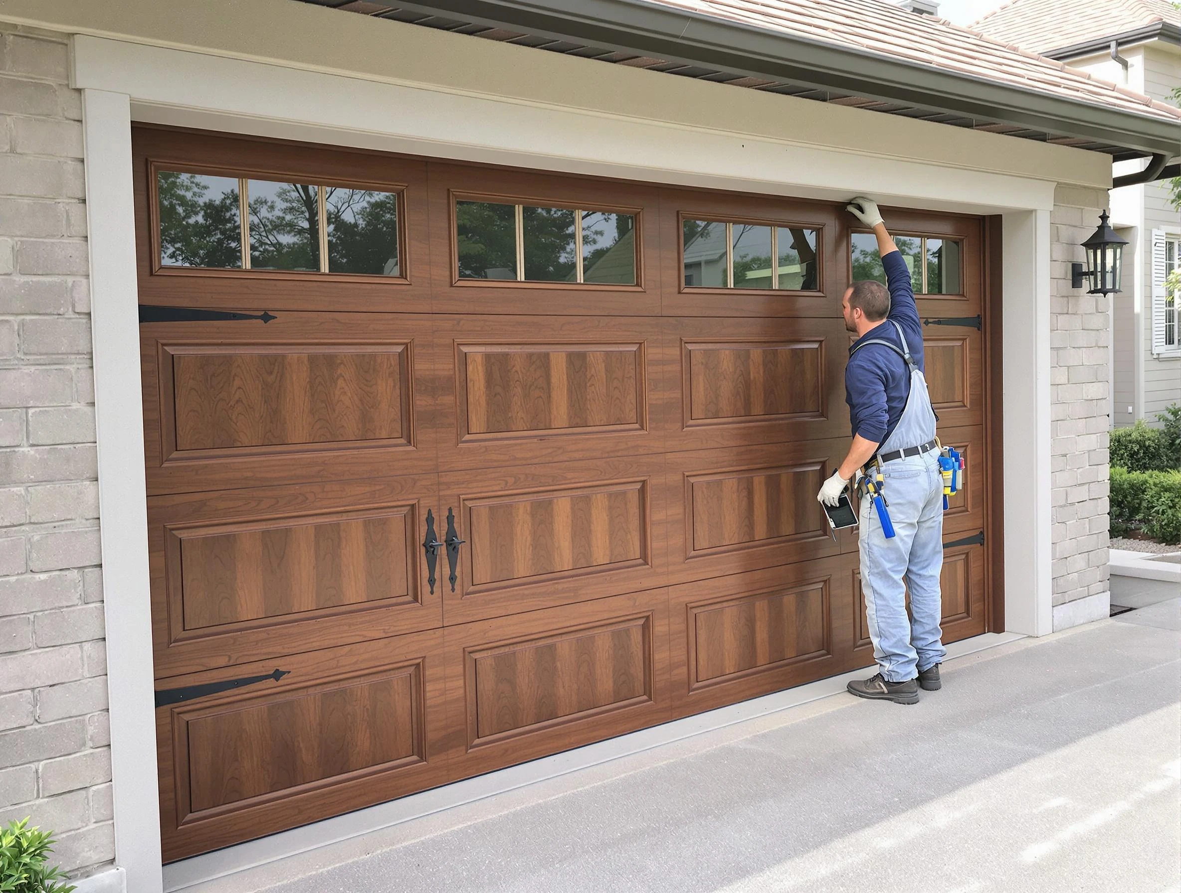Custom garage door showcase by Hackensack Garage Door Repair in Hackensack