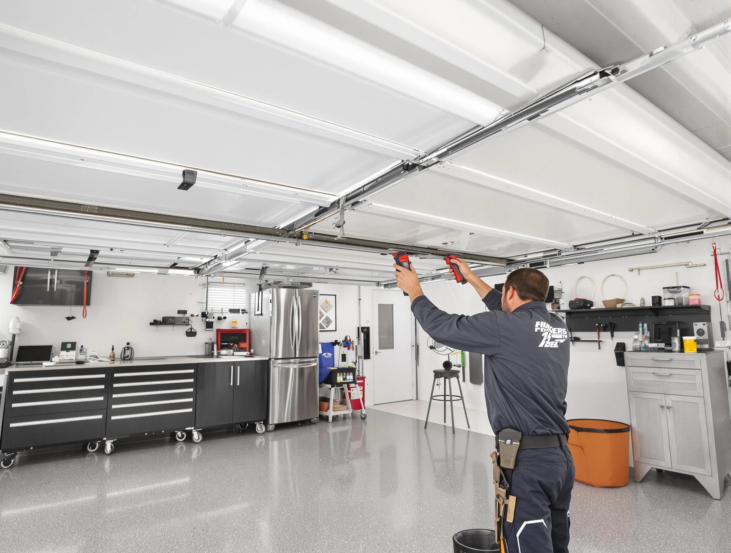 Overhead garage door repair service by Hackensack Garage Door Repair in Hackensack